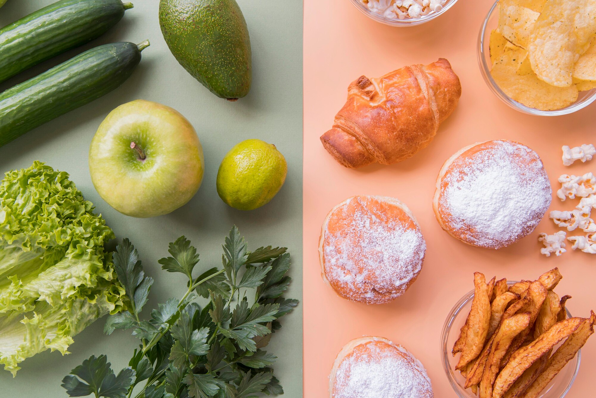 स्वस्थ पोषक खाद्य पदार्थ और सब्जियां